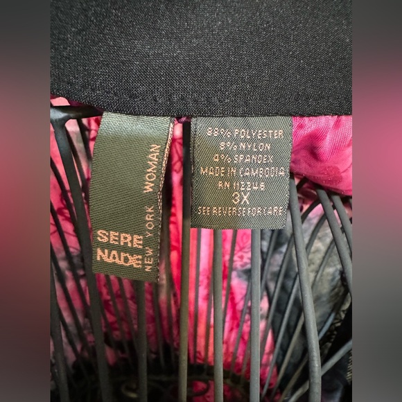 BOHO Tie Dye-Sere Nade Pink with Black -SZ. 3x - Picture 4 of 8